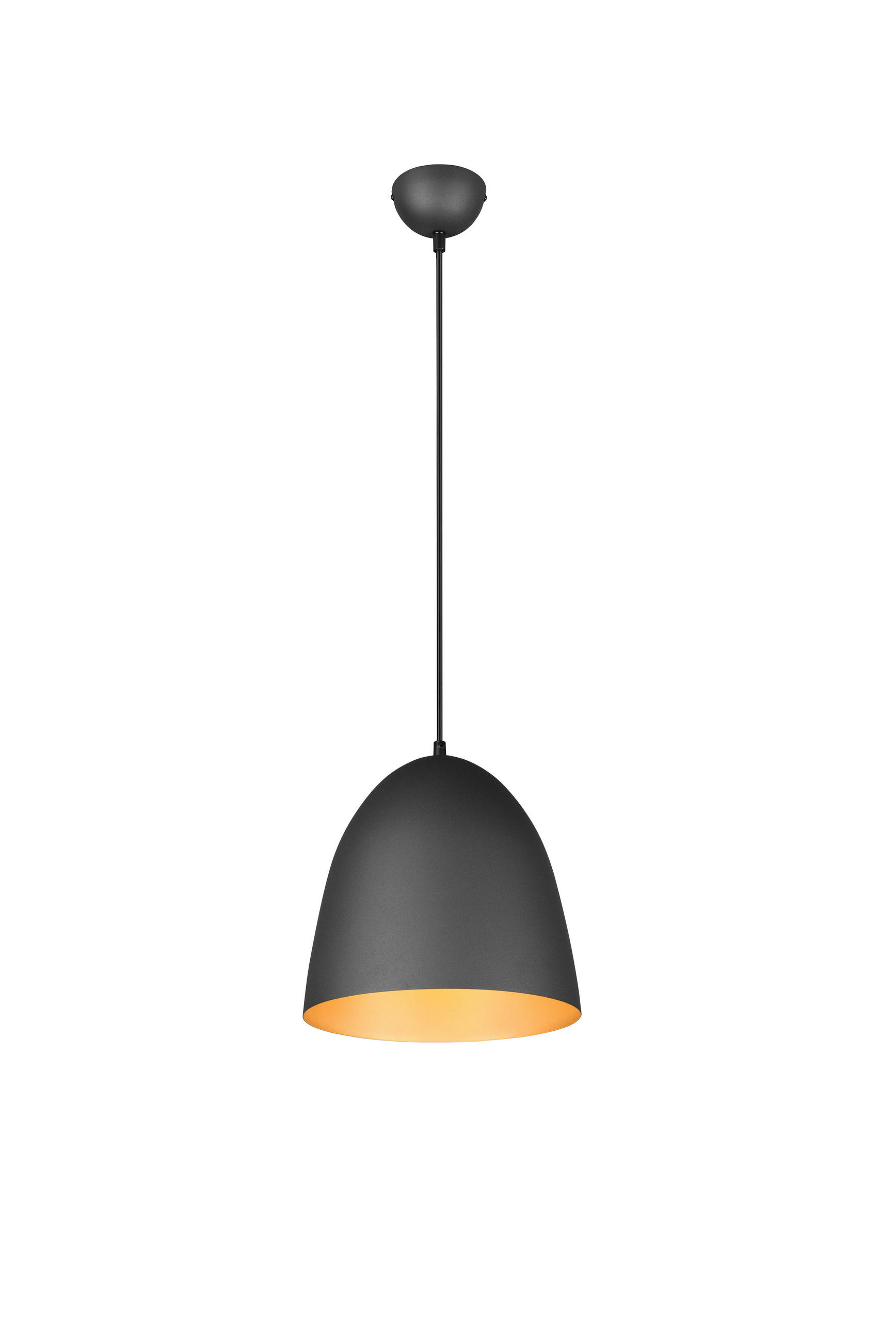 LUSTER  25/150 cm      - zlatna/crna, Dizajnerski, metal (25/150cm)