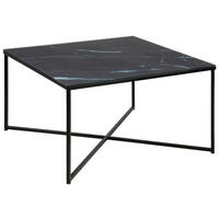 KLUB STOČIĆ  crna, bela  - bela/crna, Trendi, staklo/metal (80/80/45cm) - Carryhome