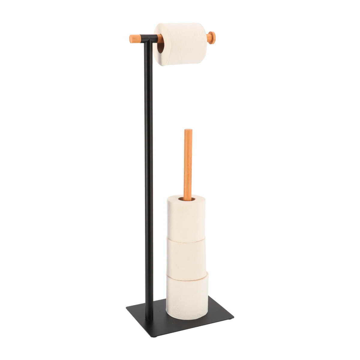 DRŽALO ZA TOALETNI PAPIR - črna, Konvencionalno, kovina (22/16/69,5cm) - Homeware
