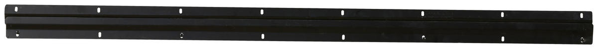 WANDREGAL  - Schwarz, Basics, Holz/Metall (40/3,5/25cm) - Livetastic