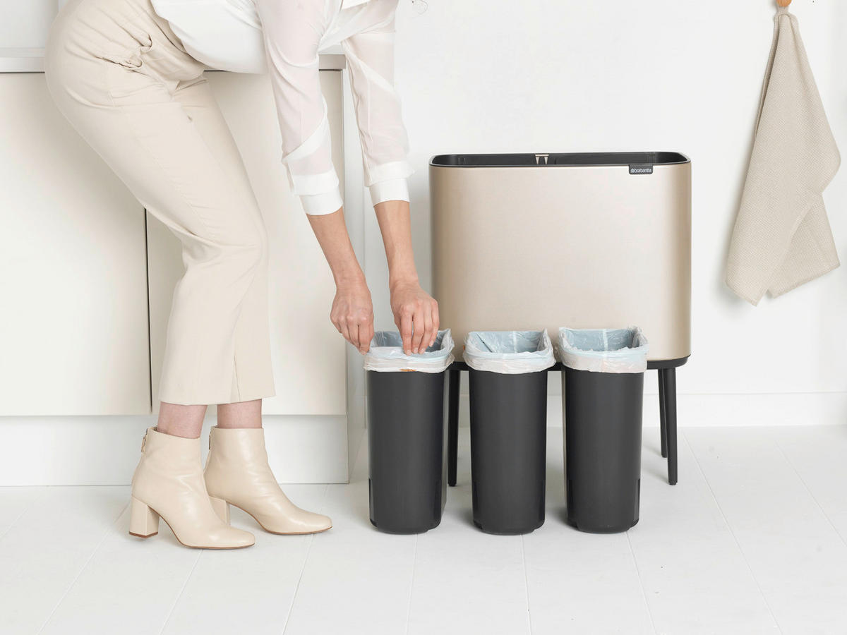 KANTA ZA SMEĆE  33 l   - zlatna, Osnovno, plastika (54/68/31.5cm) - Brabantia