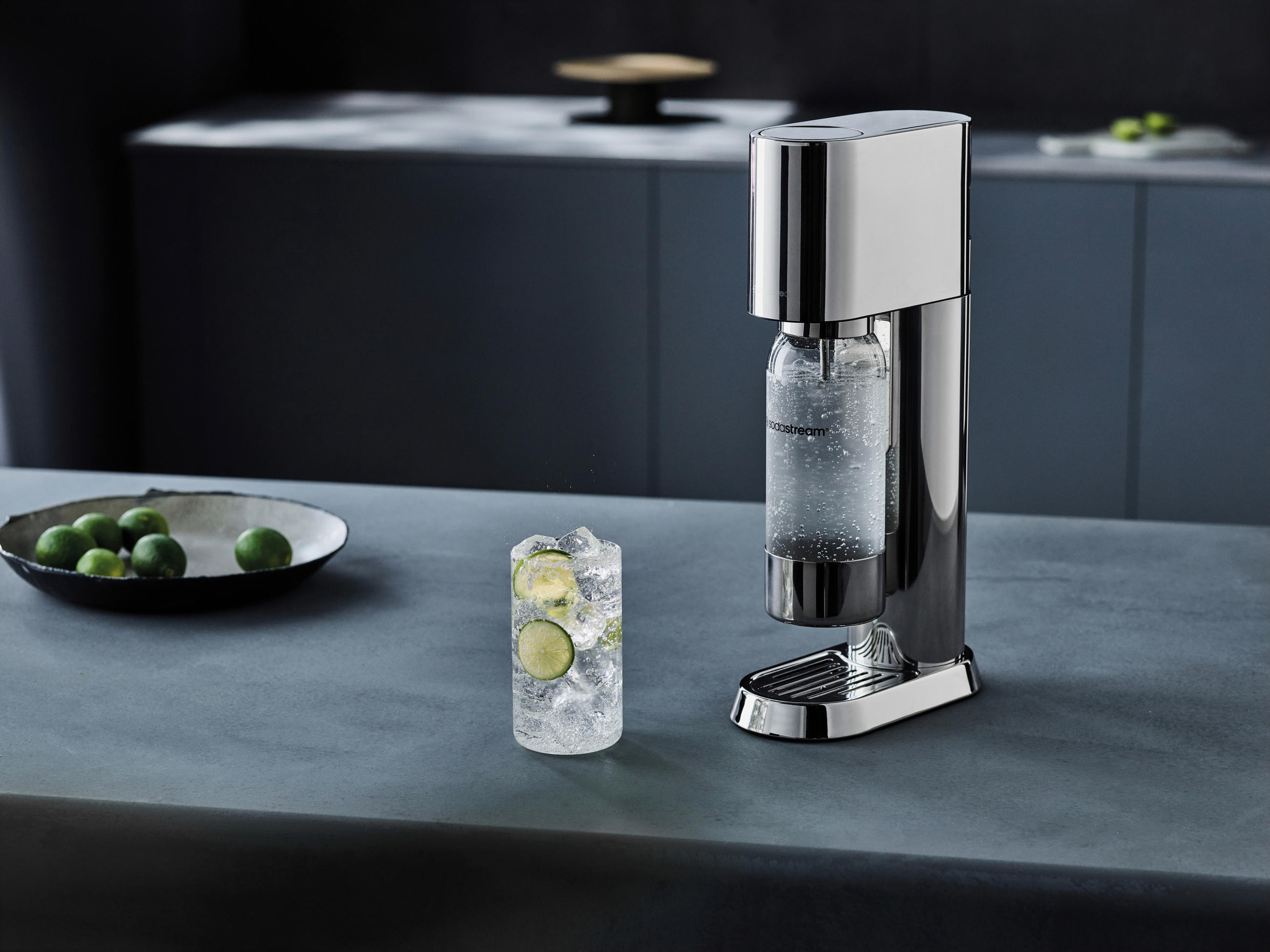 WASSERSPRUDLER ENSO  - Edelstahlfarben, Basics, Metall (16.10/45/27.2cm) - SodaStream