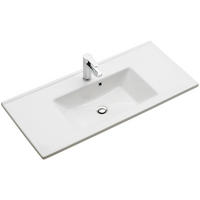 WASCHBECKEN 100/25/46 cm  - Weiß, KONVENTIONELL, Keramik (100/25/46cm) - Xora