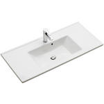 WASCHBECKEN 100/25/46 cm  - Weiß, KONVENTIONELL, Keramik (100/25/46cm) - Xora