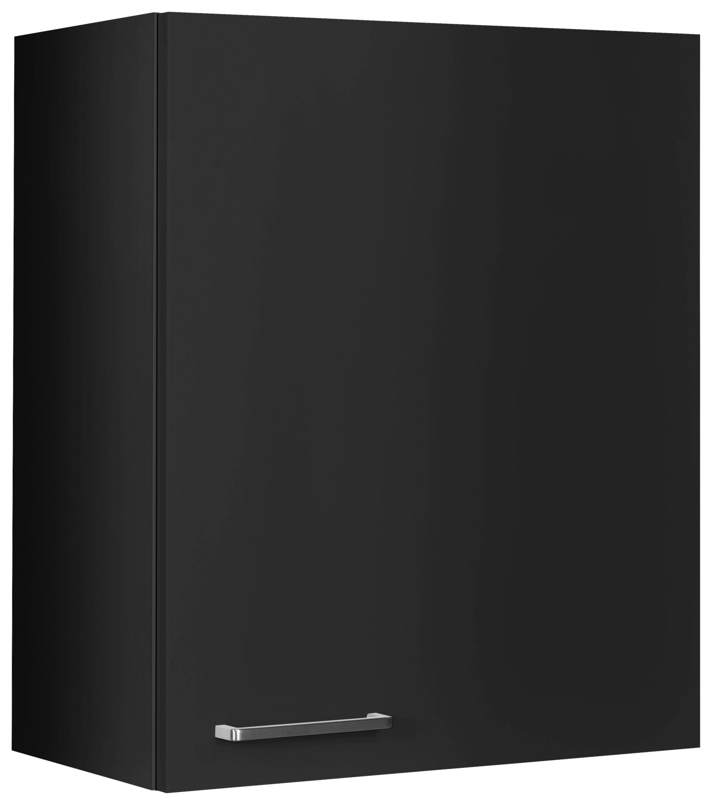 KÜCHENOBERSCHRANK 60/72/35 cm  in Schwarz  - Edelstahlfarben/Schwarz, MODERN, Holzwerkstoff (60/72/35cm) - Nobilia