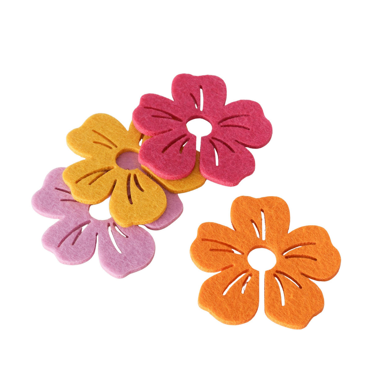 GLASUNTERSETZER  - Lila/Rot, Basics, Textil (7/7/0,3cm)