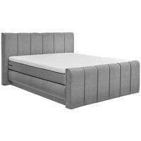 BOXSPRINGBETT 180/200 cm  in Grau  - Schwarz/Grau, KONVENTIONELL, Kunststoff/Textil (180/200cm) - SetOne by Musterring