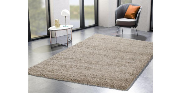 HOCHFLORTEPPICH 65/130 cm Fashion Shaggy Beige - Beige, Basics, Textil (65/130cm) - Novel