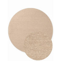 WOLLTEPPICH Wohnzimmer 200 cm Puristic Beige rund  - Beige, Basics, Textil (200cm) - Elle Decoration