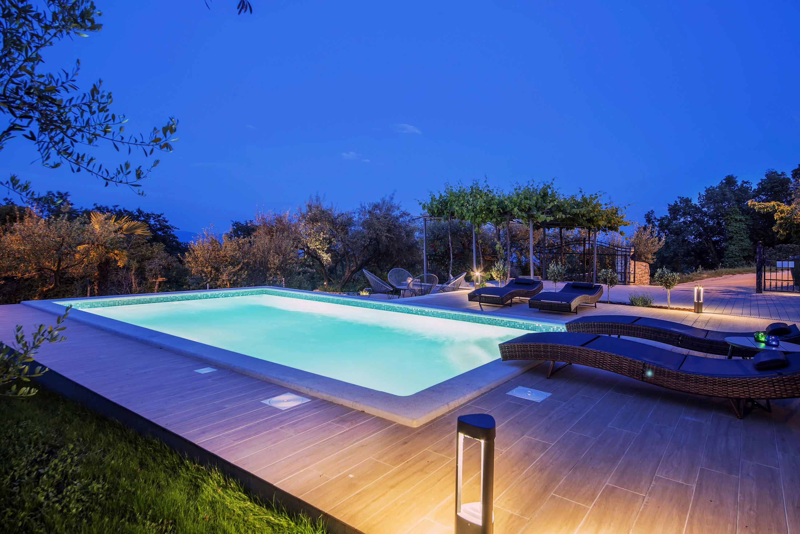 XXXLutz Pool-Set Blau 300x150x600 cm