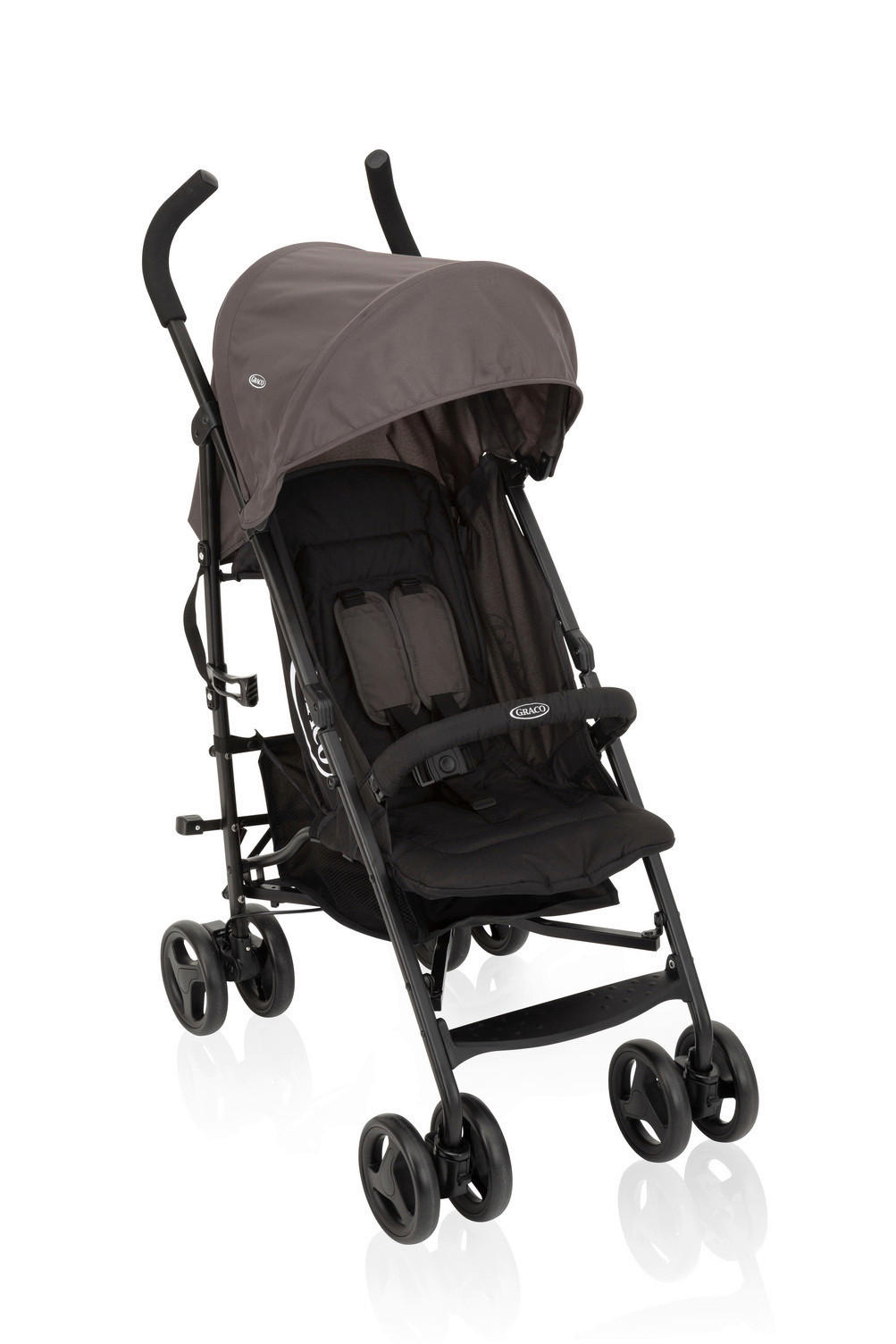 BUGGY TRAVELITE  - Schwarz/Grau, Basics, Textil/Metall (48,8/108/39cm) - Graco