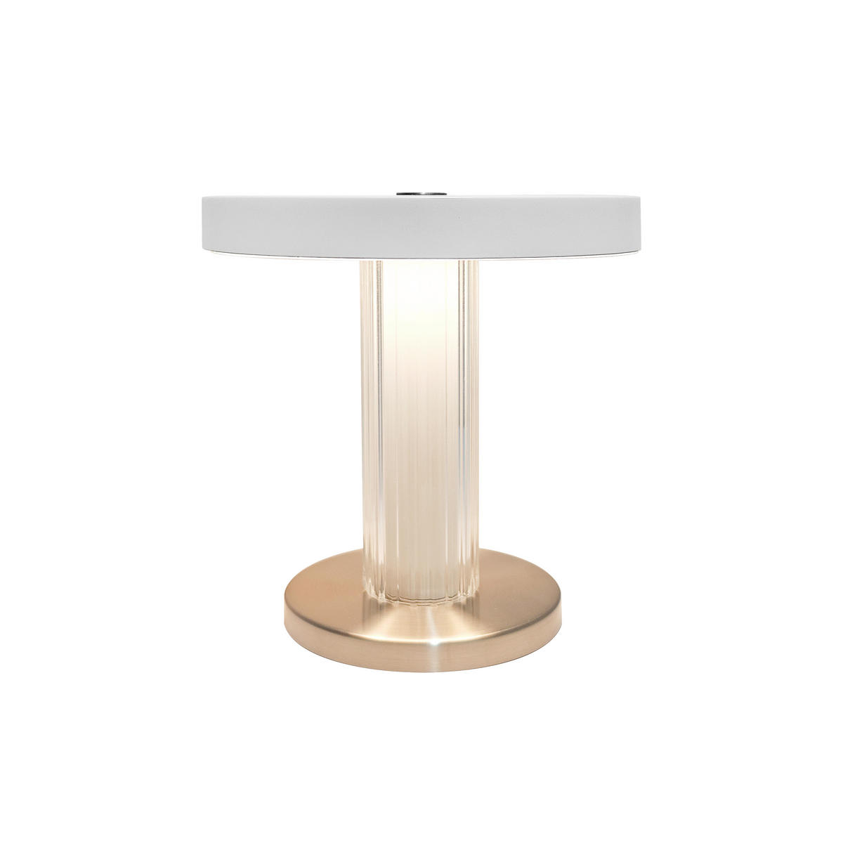TISCHLEUCHTE Trezzi 21/21,9 cm  - Hellrosa/Beige, Design, Kunststoff (21/21,9cm) - Nordlux