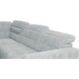 ECKSOFA in Webstoff Hellgrau  - Hellgrau/Schwarz, Design, Holz/Textil (216/302cm) - Xora