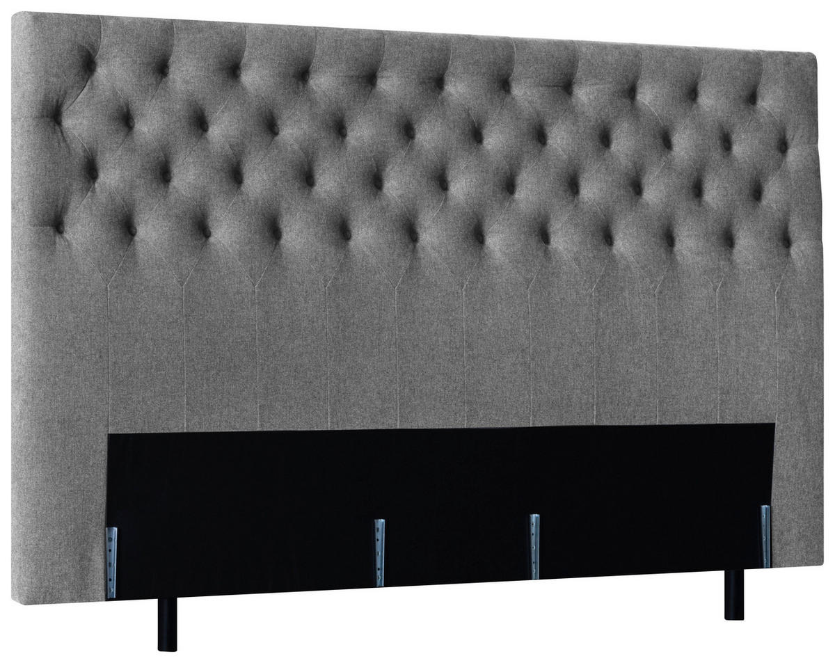 HUVUDGAVEL  - mörkgrå, Klassisk, trä/textil (212/131/13cm) - Ambiente