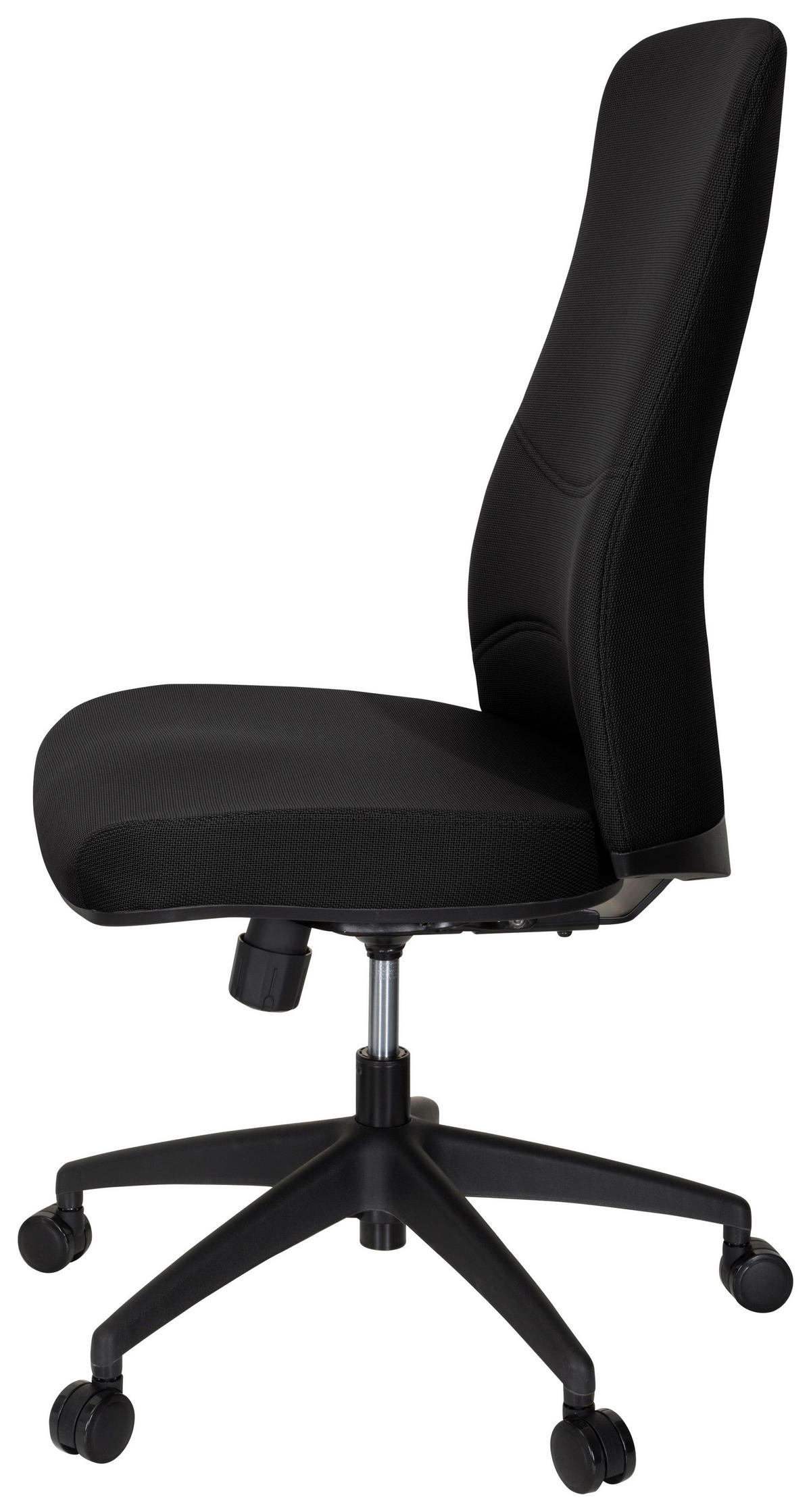 OTOČNÁ ŽIDLE, plochá tkanina, černá - černá, Moderní, textil/plast (54/116/65cm) - MID.YOU