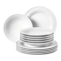 TAFELSERVICE 12-teilig 6 Personen Weiß Beat weiß uni  - Weiß, Basics, Keramik - Seltmann Weiden