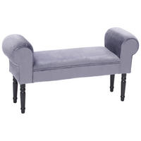 SEDACÍ LAVICE, dřevo, textil, 100/54/30 cm - šedá/černá, Trend, dřevo/textil (100/54/30cm) - Xora