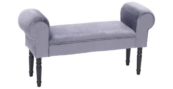 SITZBANK  in 100/54/30 cm  - Schwarz/Grau, Trend, Holz/Textil (100/54/30cm) - Xora