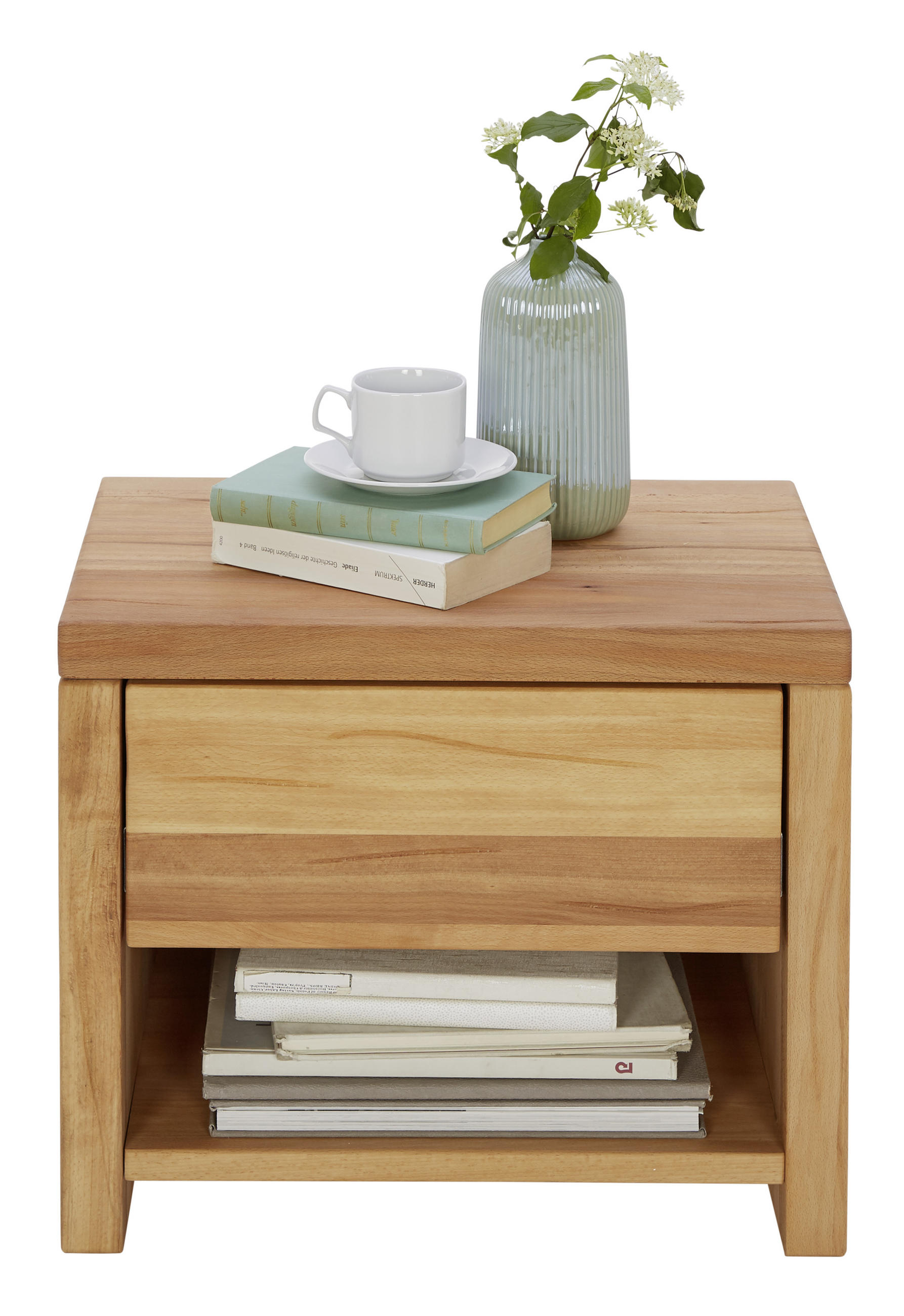 NACHTSCHRANK 50/43/38 cm Buche vollmassiv  - Natur, Holz (50/43/38cm) - Linea Natura