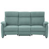 TRAPEZSOFA in Flachgewebe Salbeigrün  - Salbeigrün/Schwarz, KONVENTIONELL, Textil/Metall (219/107/97cm) - Pure Home Comfort