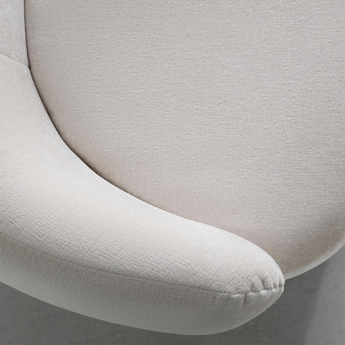 BIG SOFFA i chenille beige  - beige/svart, Modern, textil/plast (235/72/110cm) - MID.YOU