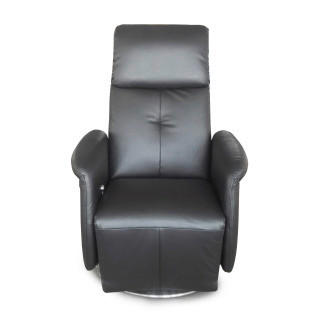 TV FOTELJ,  črna tekstil - barve kroma/črna, Design, kovina/tekstil (82/95/120cm) - Xora