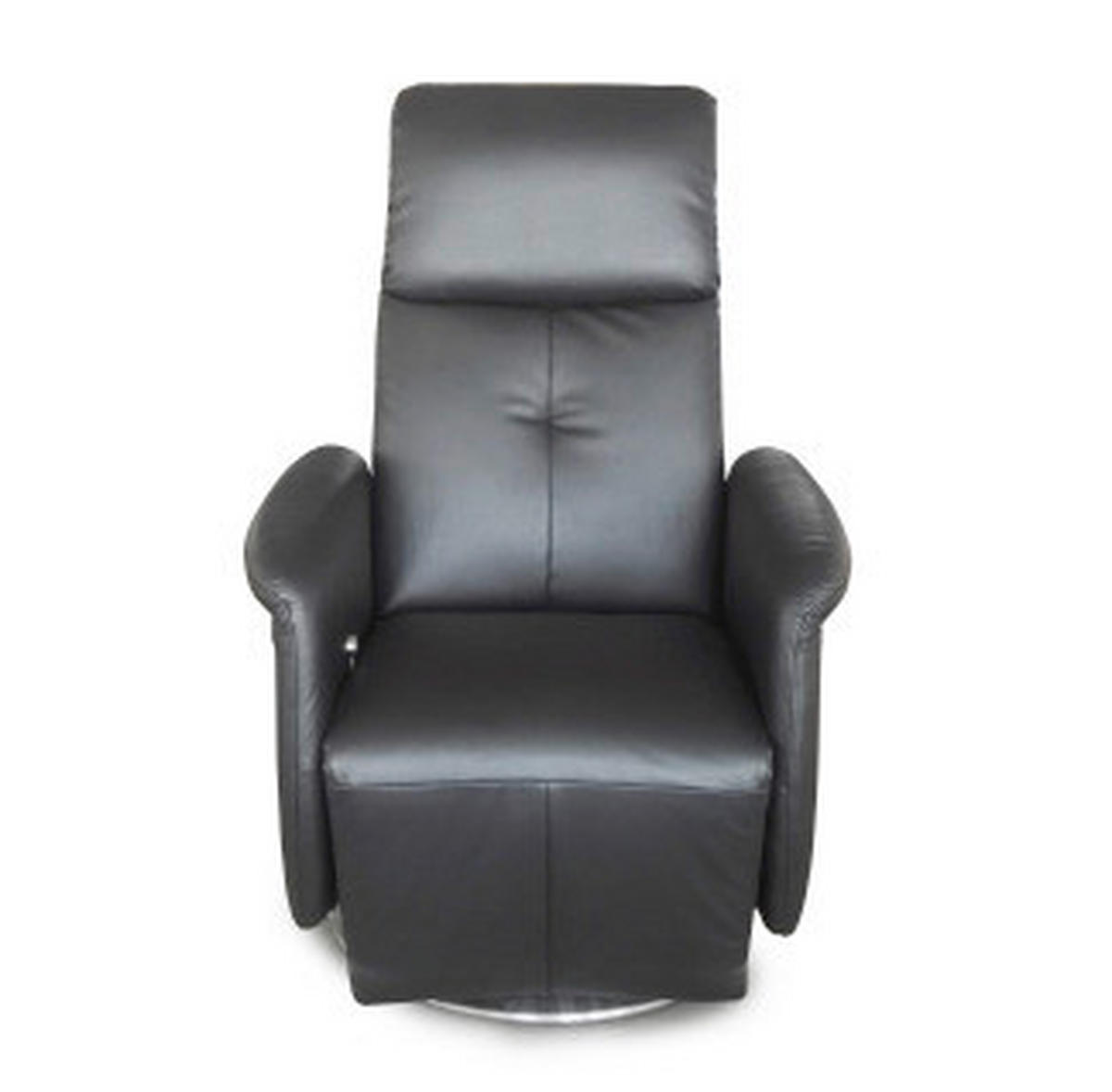 TV FOTELJ,  črna tekstil - barve kroma/črna, Design, kovina/tekstil (82/95/120cm) - Xora