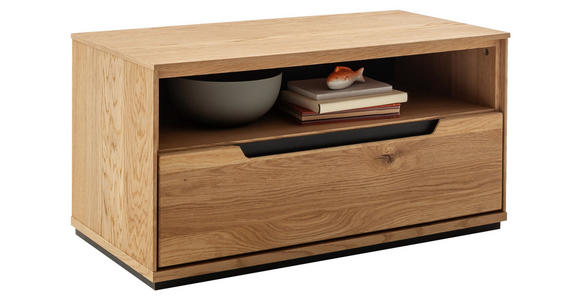 GARDEROBENBANK  in 79/41/41 cm  - Wildeiche/Eichefarben, Natur, Holz/Holzwerkstoff (79/41/41cm) - Linea Natura