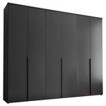 DREHTÜRENSCHRANK  in Graphitfarben  - Schwarz/Graphitfarben, MODERN, Holzwerkstoff/Kunststoff (270/225/52cm) - Carryhome
