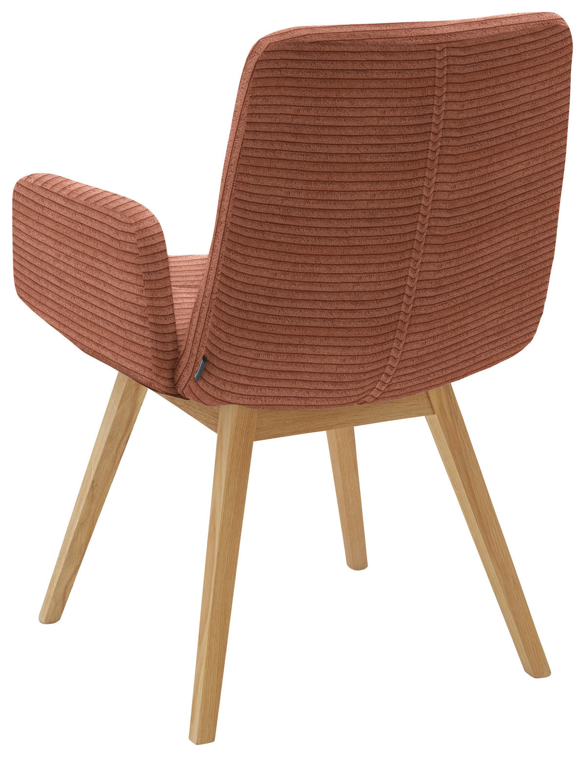 ARMLEHNSTUHL  in Cord  - Rostfarben/Naturfarben, Design, Holz/Textil (61/88/66cm) - Dieter Knoll