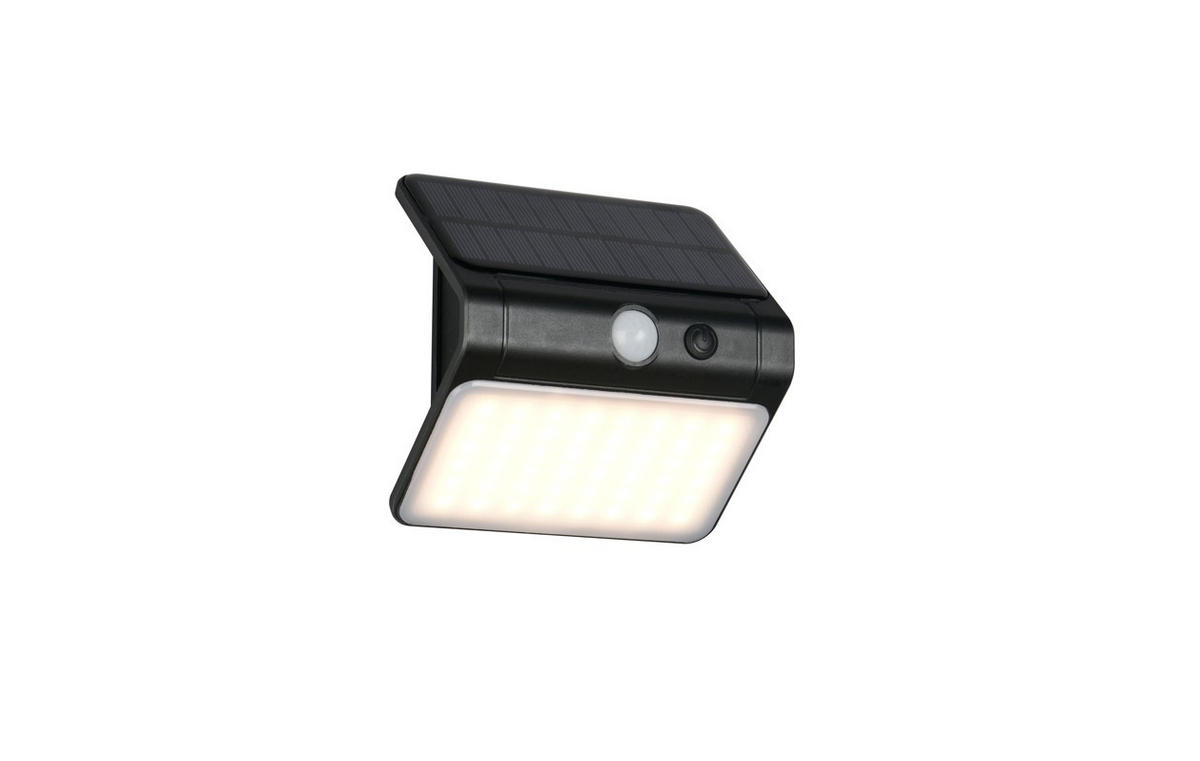 VÄGGLAMPA FÖR UTOMHUS - vit/svart, Basics, plast (12/12/7cm)