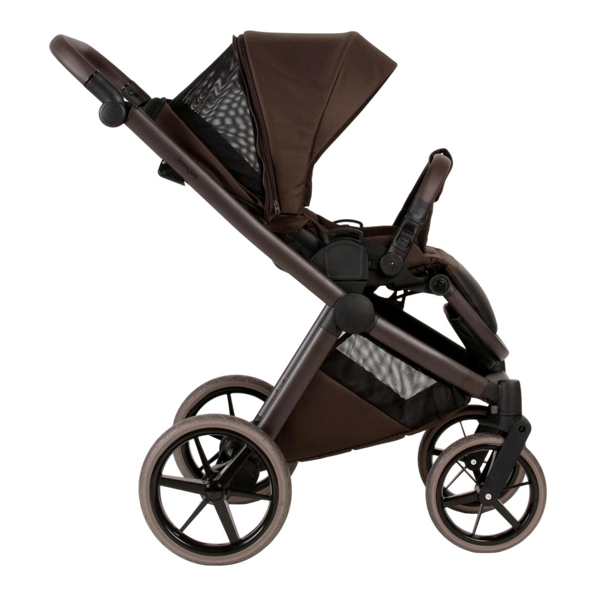 KINDERWAGENSET  - Braun, Trend, Kunststoff/Textil (100/59/106cm) - Jimmylee