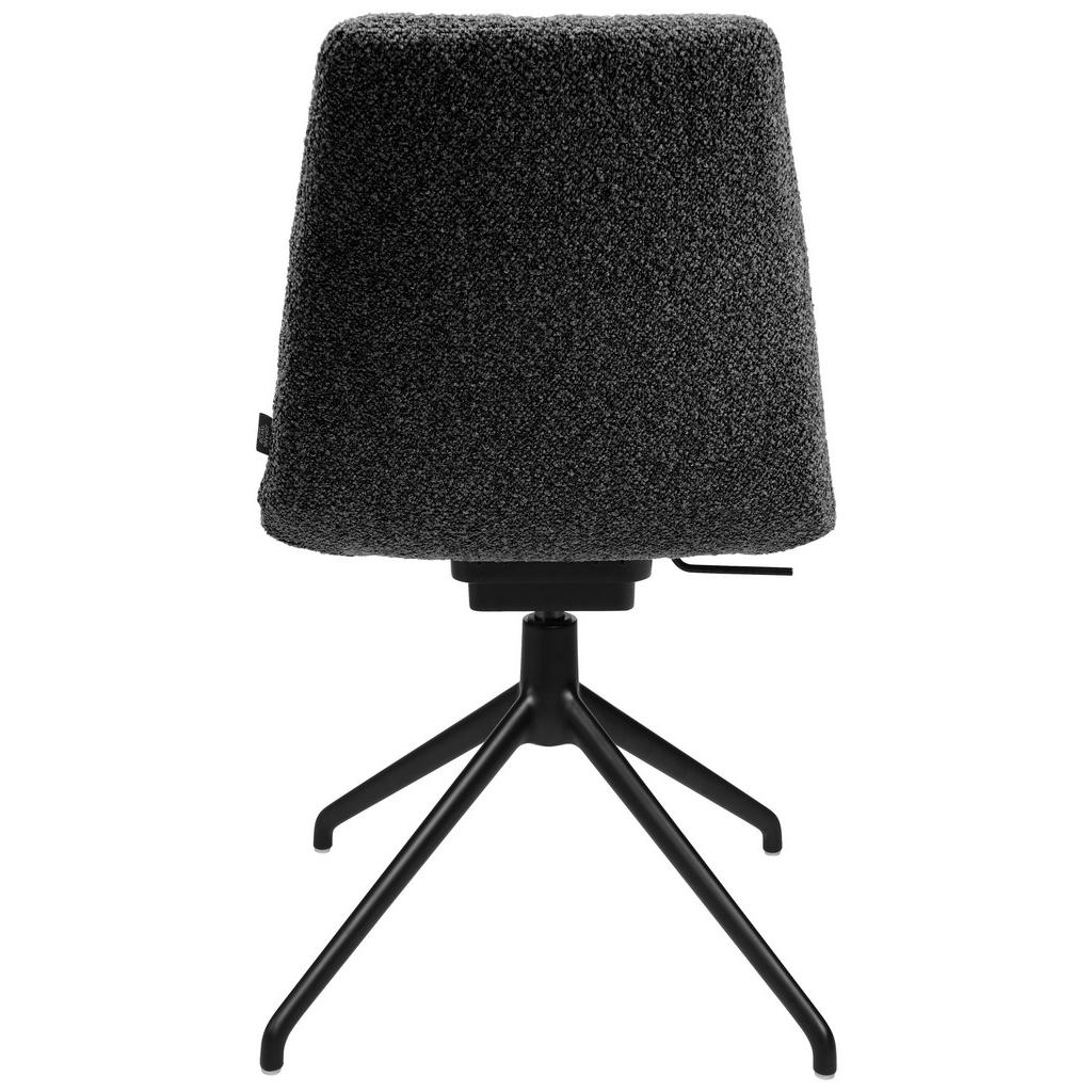 Thumbnail - Johann Jakob Stuhl, Grau, Metall, Textil, Rundrohr, 46x85-88x55 cm, Beinauswahl, Sitzfläche 360° drehbar, Esszimmer, Stü...