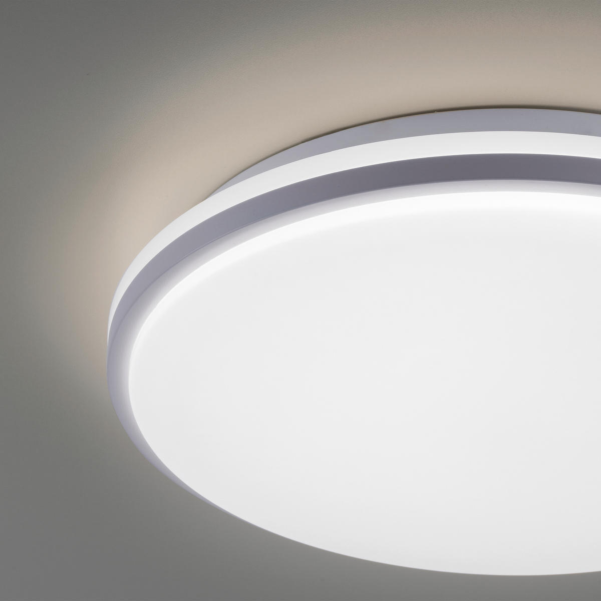 LED-DECKENLEUCHTE 34,5/8/34,5 cm   - Weiß, Basics, Kunststoff/Metall (34,5/8/34,5cm)