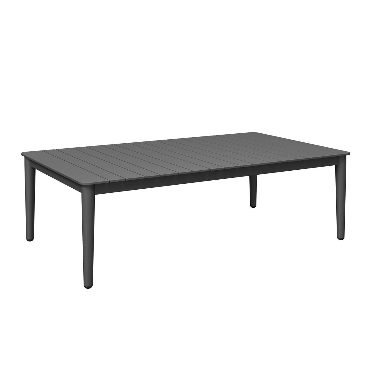 LOUNGEGARNITUR Aluminium  - Dunkelgrau/Grau, MODERN, Textil/Metall (393/69/174cm) - Ambia Garden