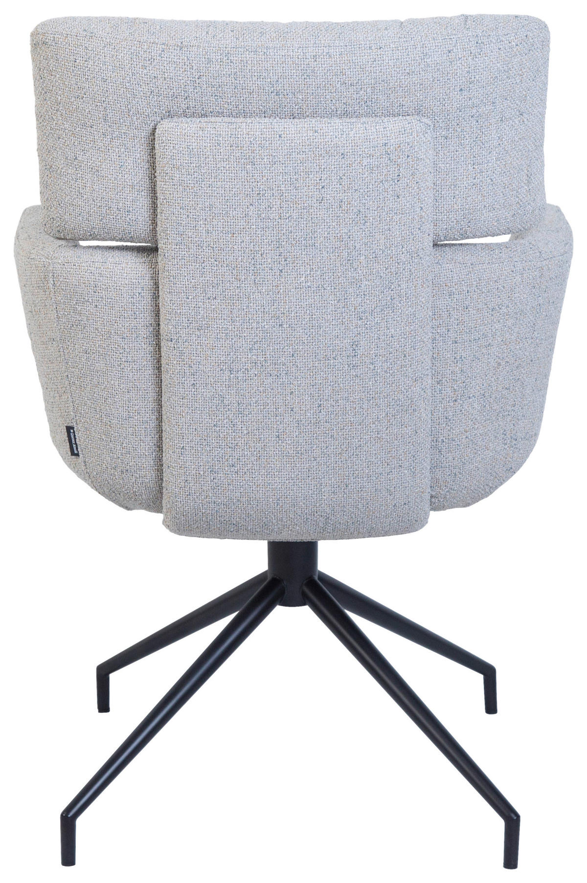 NASLANJAČ, kovina, tekstil siva, črna  - črna/siva, Design, kovina/tekstil (62/92/66cm) - Dieter Knoll