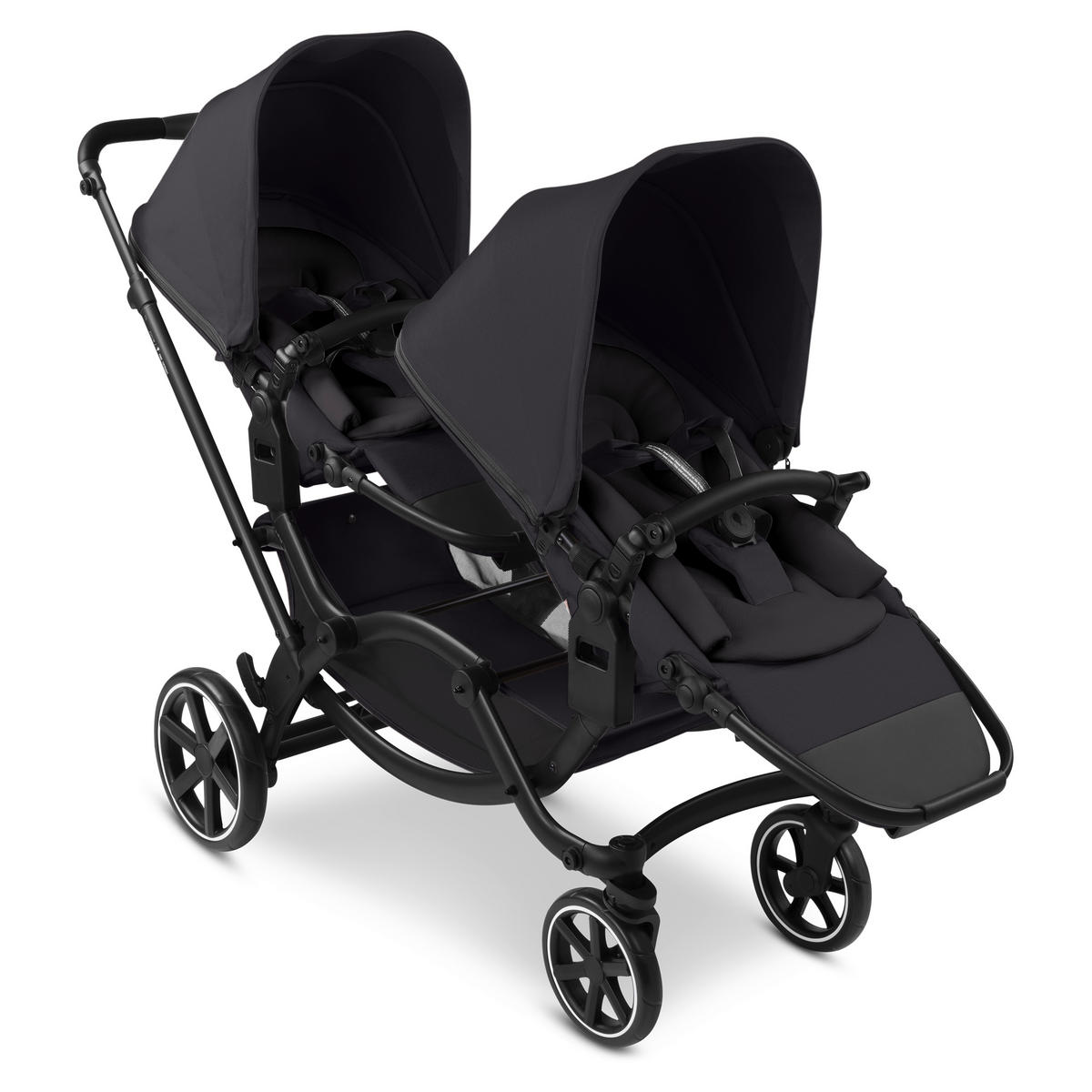 GESCHWISTERWAGEN Zoom 2  - Schwarz, Basics, Textil/Metall (121/60/118cm) - ABC Design