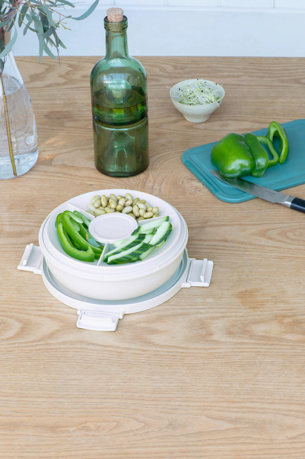 KRABIČKA NA OBĚD  - světle šedá, Basics, plast (21/7.5/21cm) - Brabantia