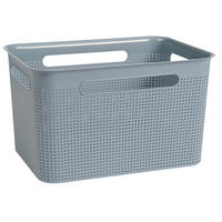 BOX     - Pastellblau, KONVENTIONELL, Kunststoff (26,2/21,1/36cm) - Rotho