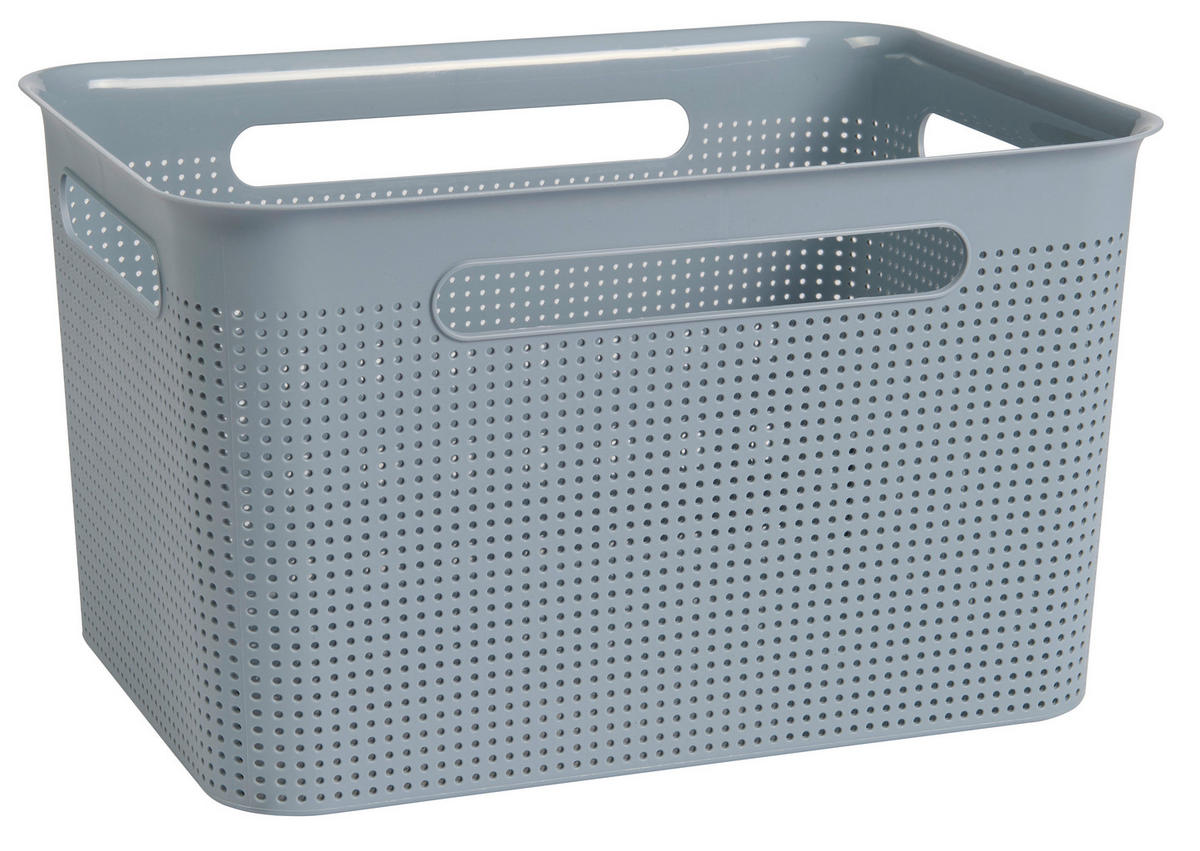 BOX     - Pastellblau, KONVENTIONELL, Kunststoff (26,2/21,1/36cm) - Rotho