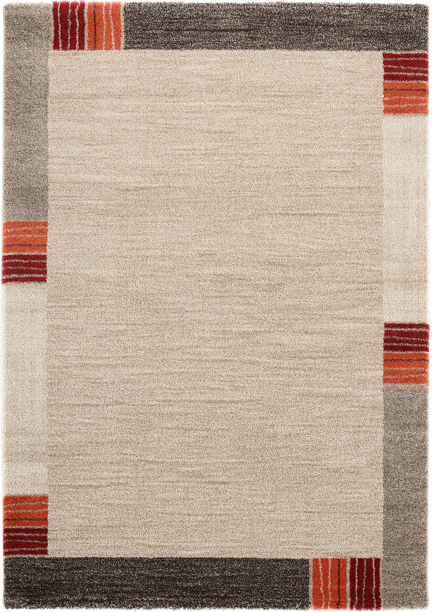 Webteppich Palazzo Lobo Dunkelbraun/Beige 200x290 cm