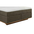 BOXSPRINGBETT 160/200 cm  in Eichefarben, Dunkelbraun  - Eichefarben/Dunkelbraun, Natur, Holz/Textil (160/200cm) - Linea Natura