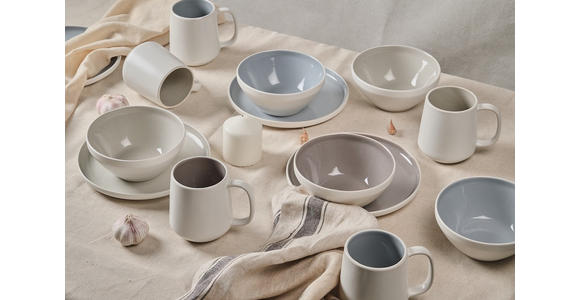 FRÜHSTÜCKSSERVICE Sandfarben 6-teilig 2 Personen  - Sandfarben, Design, Keramik - Novel