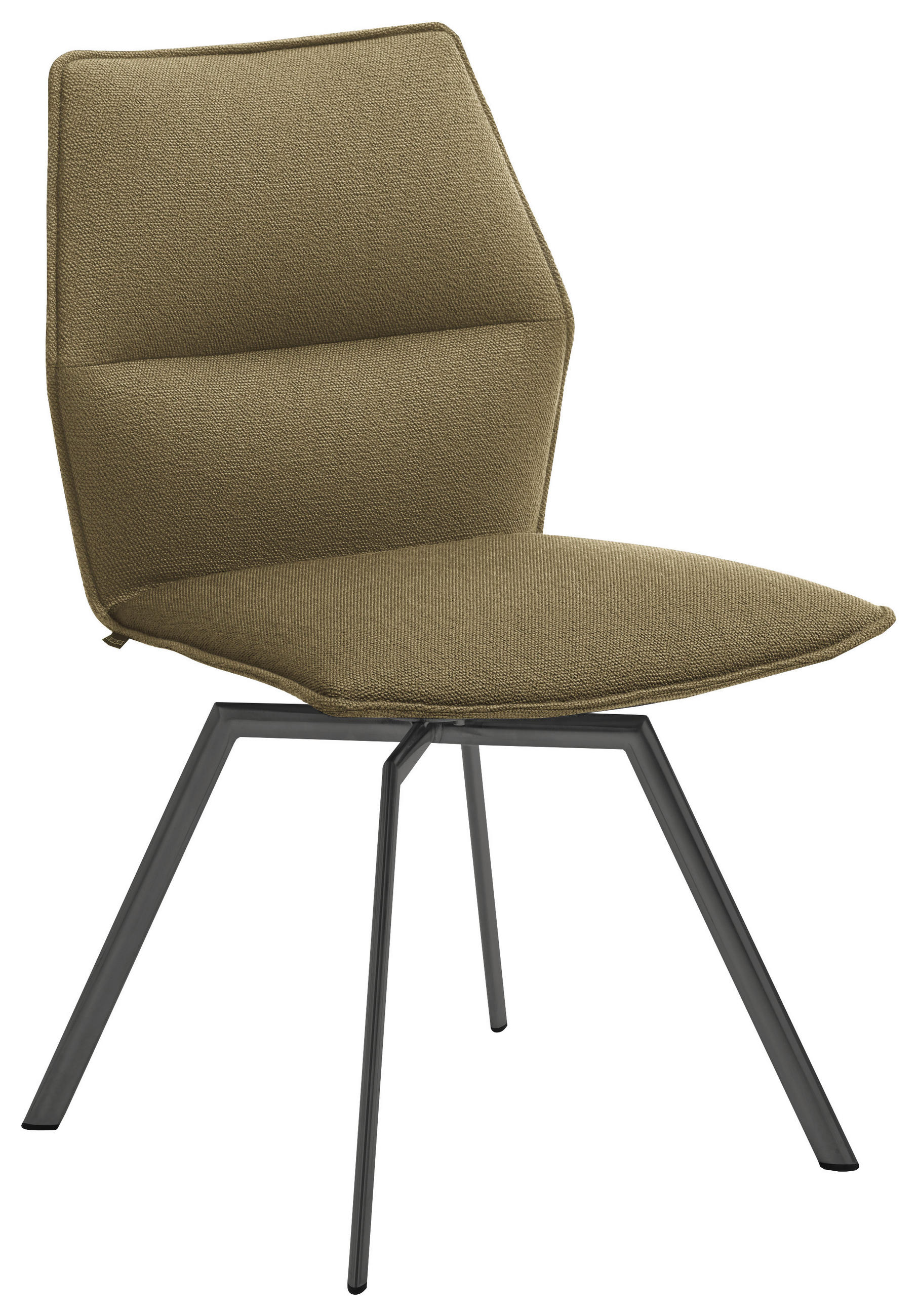 STUHL  Lederauswahl, Stoffauswahl, Typenauswahl, Sitzfläche 360° drehbar   Anthrazit, Waldgrün  - Waldgrün/Anthrazit, Design, Textil/Metall (49/86/60cm) - Venjakob