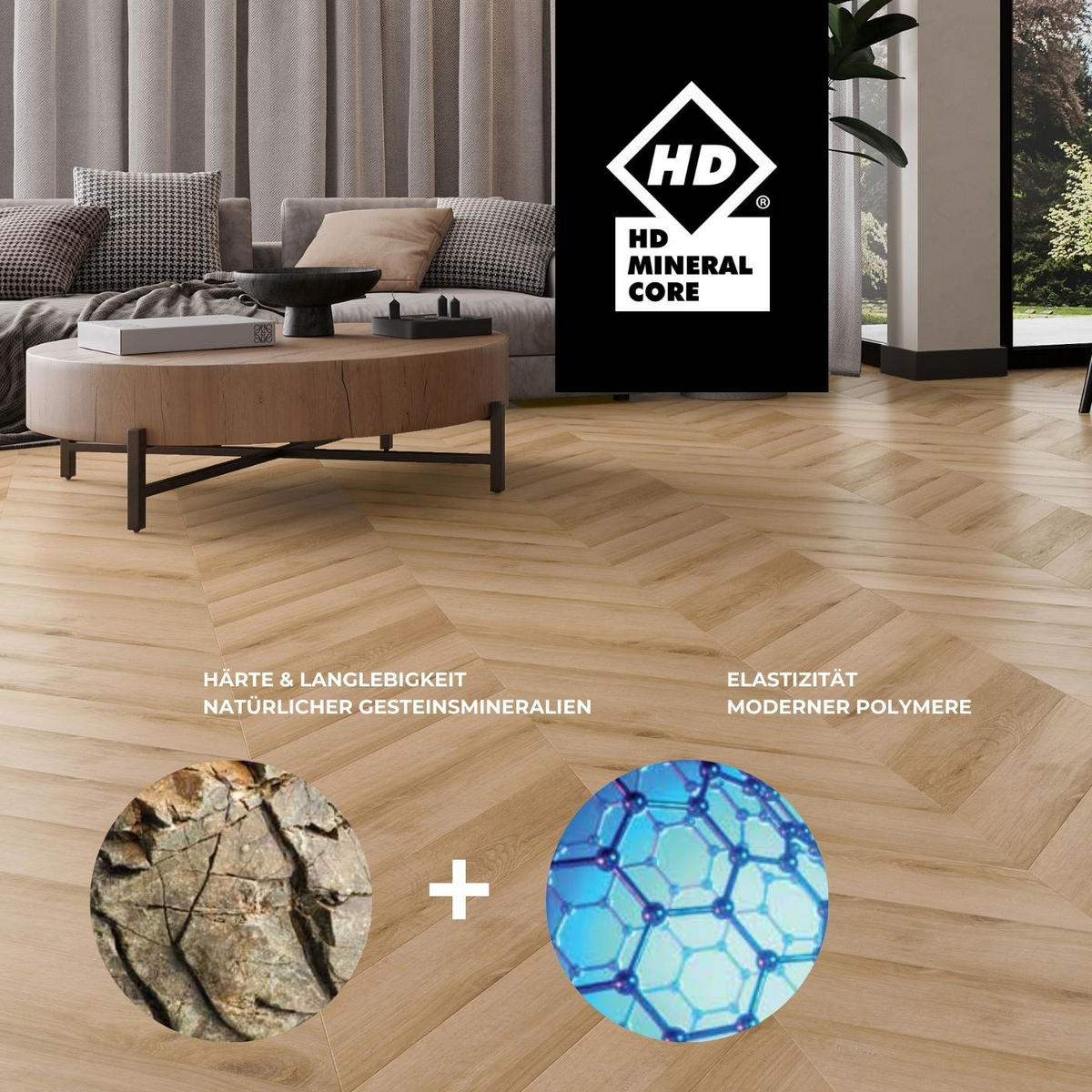 VINYLBODEN Chevron Tucson  per  m² - Design, Kunststoff (60/12/0,45cm) - Venda