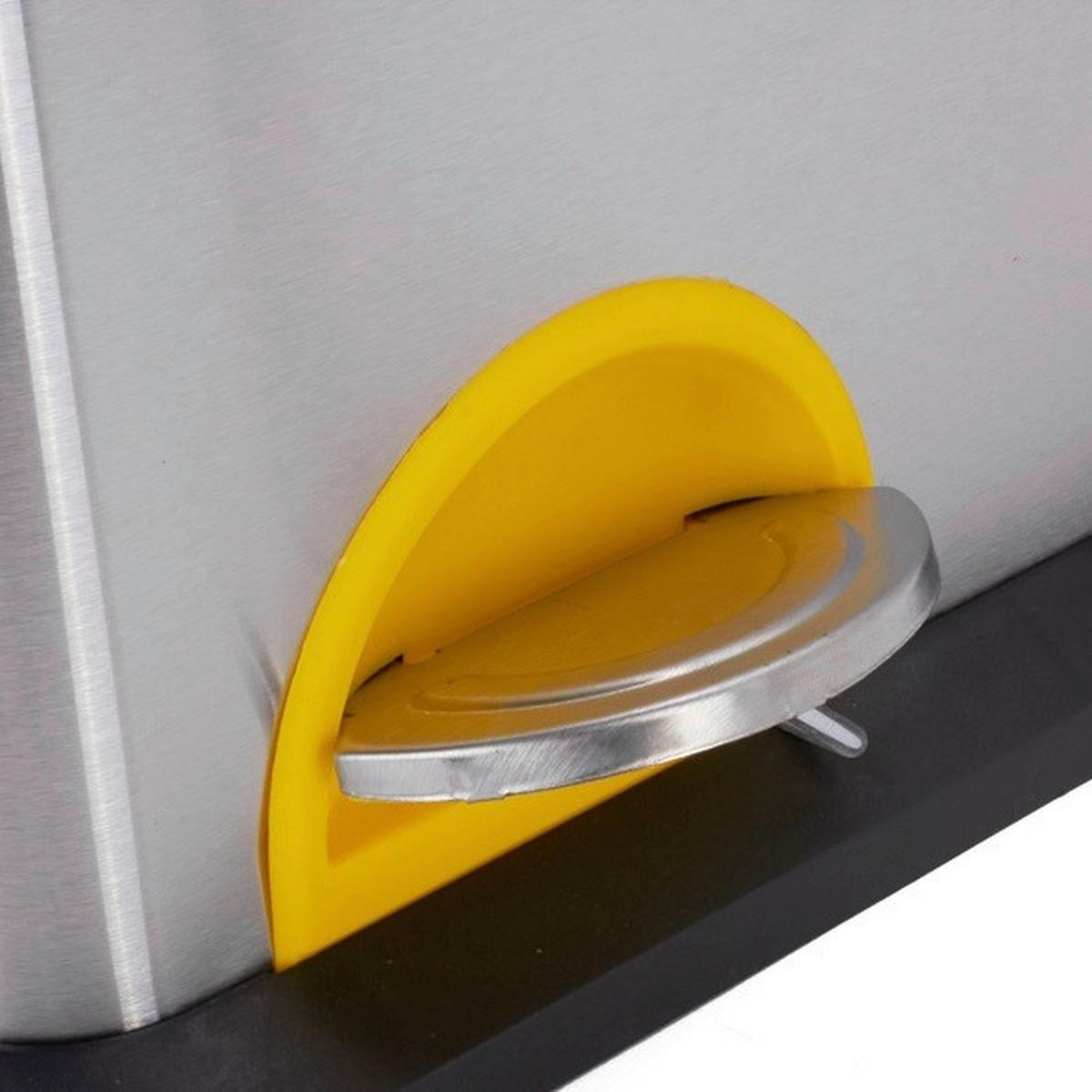 TRETEIMER 16 l  Metall  - Silberfarben/Schwarz, Basics, Kunststoff/Metall (31/26,5/39,5cm)