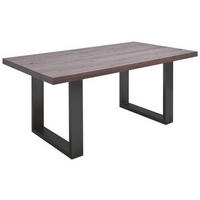 MATBORD i trä, metall 200/100/77 cm   - antracit/ekfärgad, Design, metall/trä (200/100/77cm) - MID.YOU
