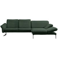 ECKSOFA Webstoff Grün  - Anthrazit/Grün, Design, Textil/Metall (299/203cm) - Himolla