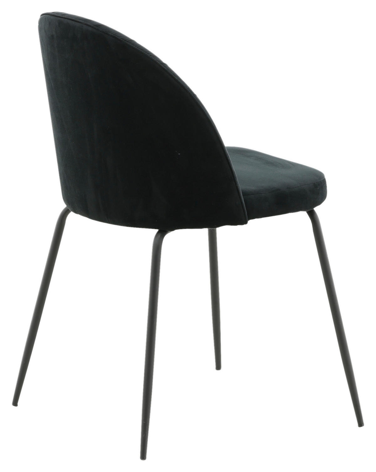 STOLSET 2 styck stål  - svart, Design, metall/textil (49/79.5/50cm) - Livetastic