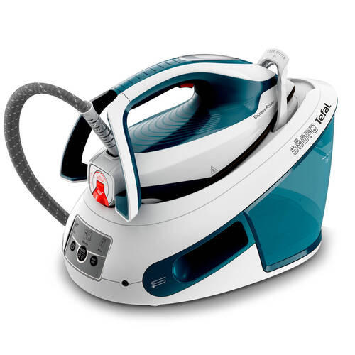 DAMPFBÜGELSTATION  Express Power SV8111  - Blau/Weiß, Basics (40,0/28,5/31,0cm) - Tefal